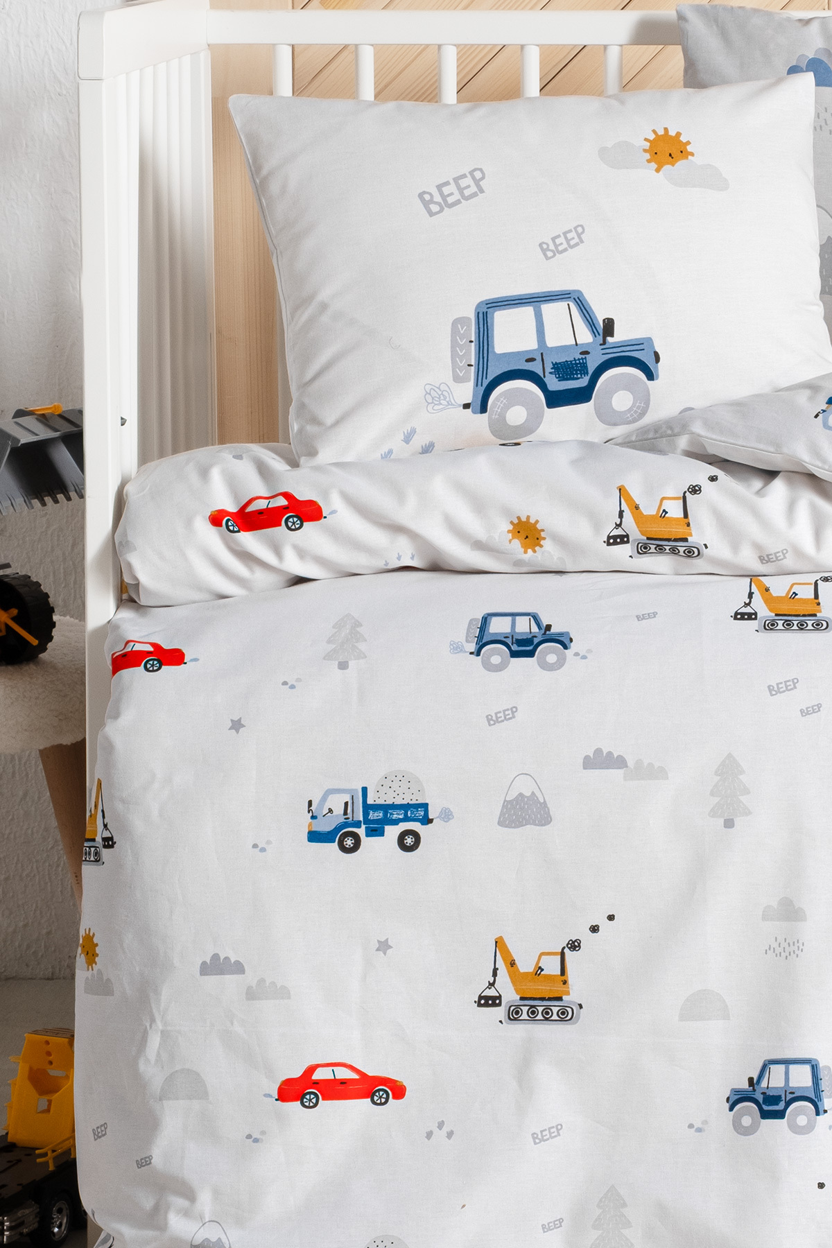 %100 Pamuk Ranforce Bebek & Çocuk Nevresim Takımı 100x150 görsel 2