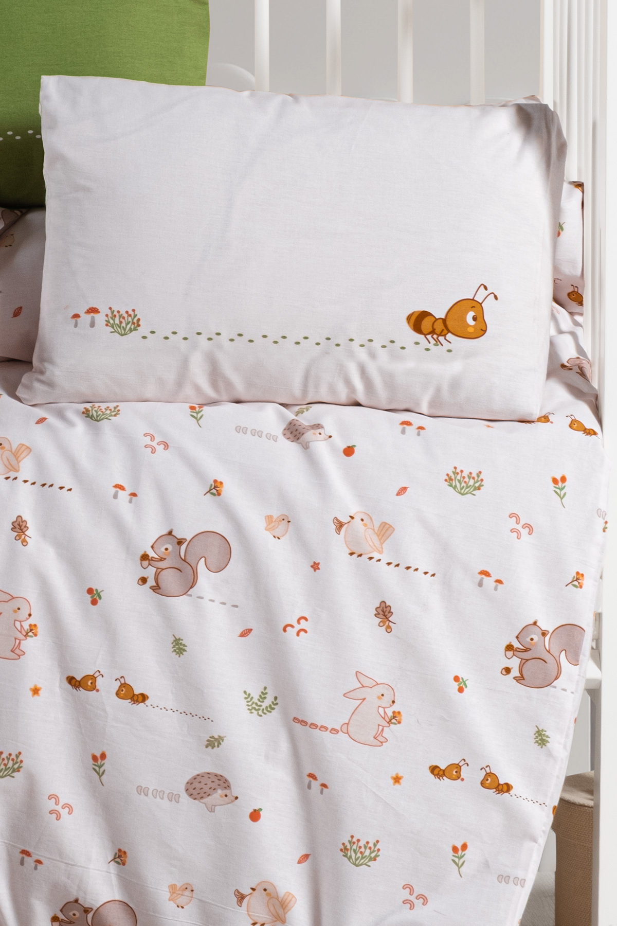 %100 Pamuk Ranforce Bebek & Çocuk Nevresim Takımı 100x150 görsel 3