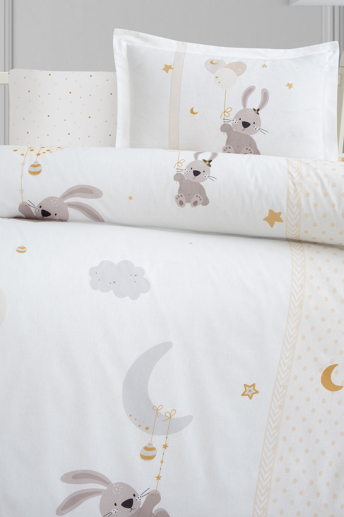 %100 Pamuk Ranforce Bebek & Çocuk Nevresim Takımı 100x150 görsel 3