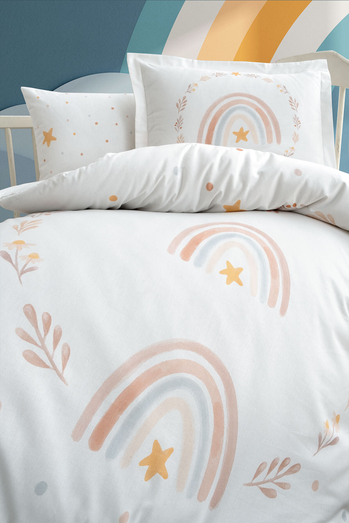 %100 Pamuk Ranforce Bebek & Çocuk Nevresim Takımı 100x150 görsel 2