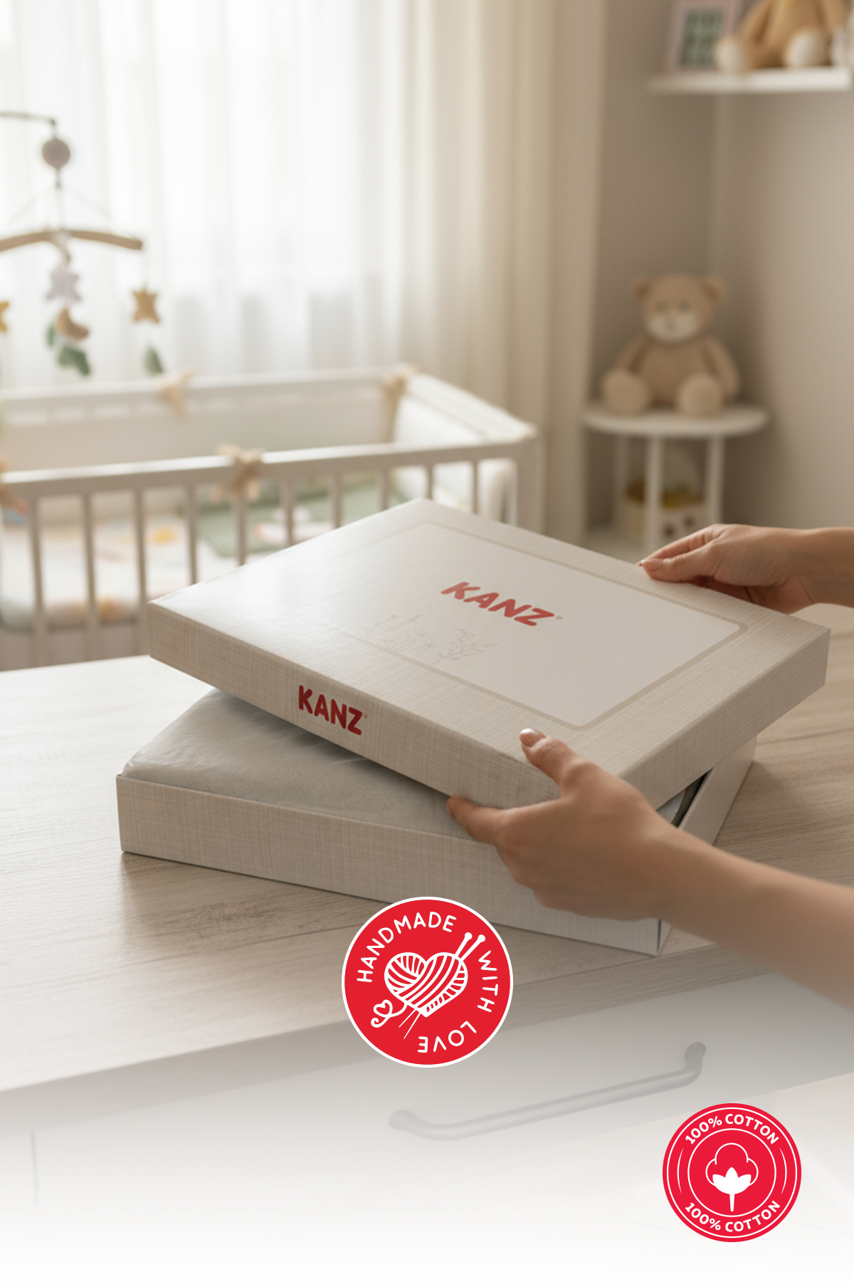 Handmade Bebek 4 Kat %100 Pamuk Fırfırlı Müslin Örtü Seti - Ducky görsel 6