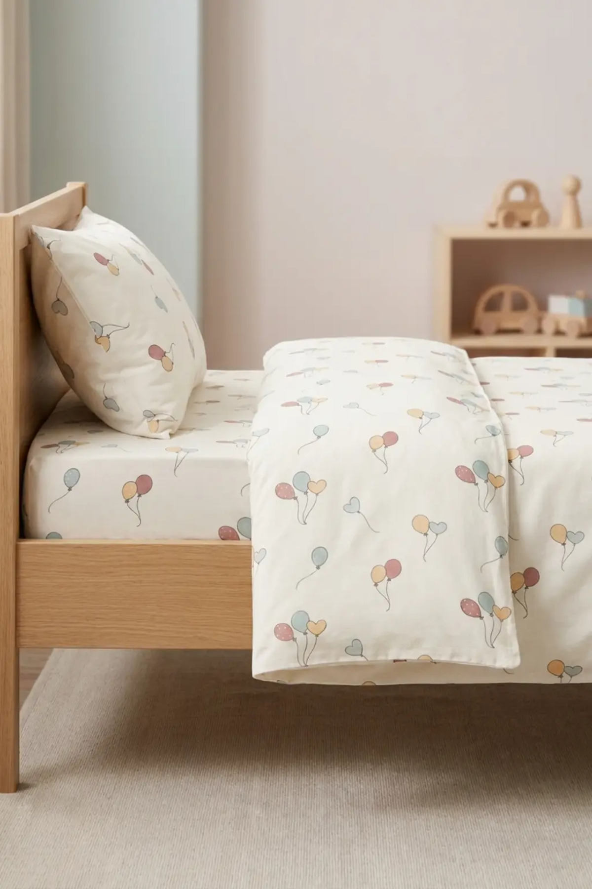 Linevra %100 Pamuk Ranforce Bebek & Çocuk Fitted Nevresim Takımı | Lastikli Çarşaflı | 100x150 cm görsel 7