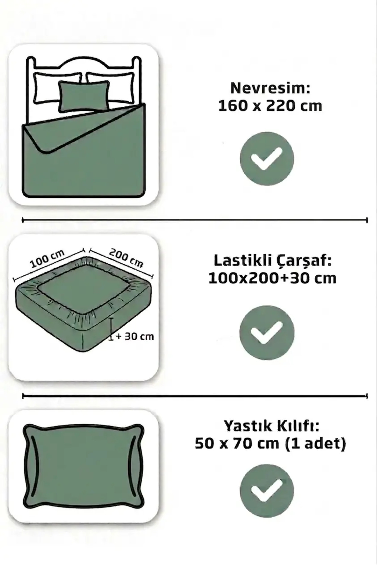 Linevra Pamuklu Tek Kişilik Lastikli Çarşaflı Nevresim Takımı | Premium Seri | Lastikli Çarşaf görsel 6