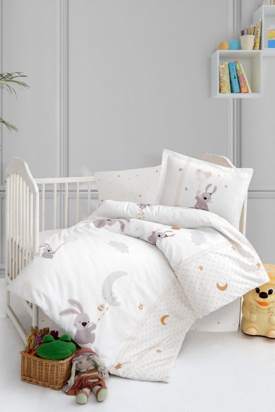 %100 Pamuk Ranforce Bebek & Çocuk Nevresim Takımı 100x150
