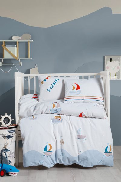 %100 Pamuk Ranforce Bebek & Çocuk Nevresim Takımı 100x150